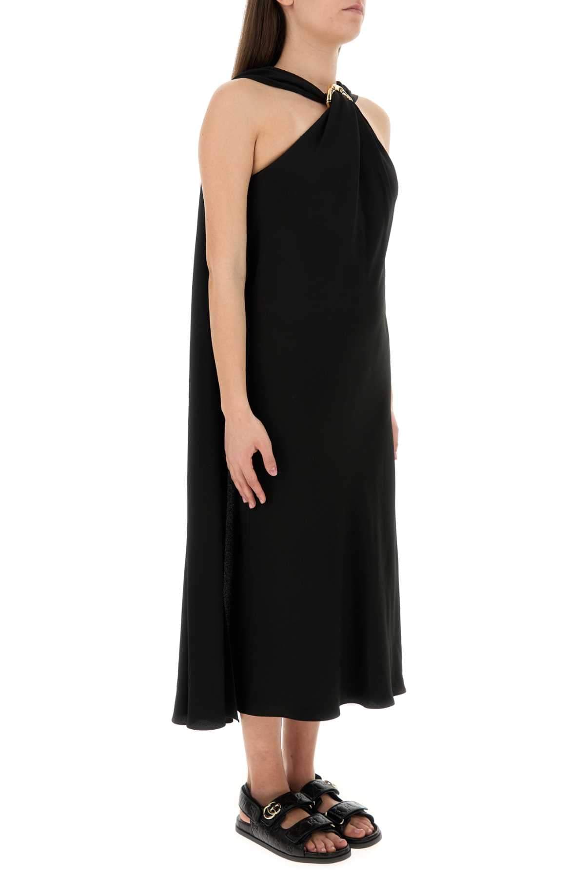 Gucci Women Black Crepe Dress GUCCI