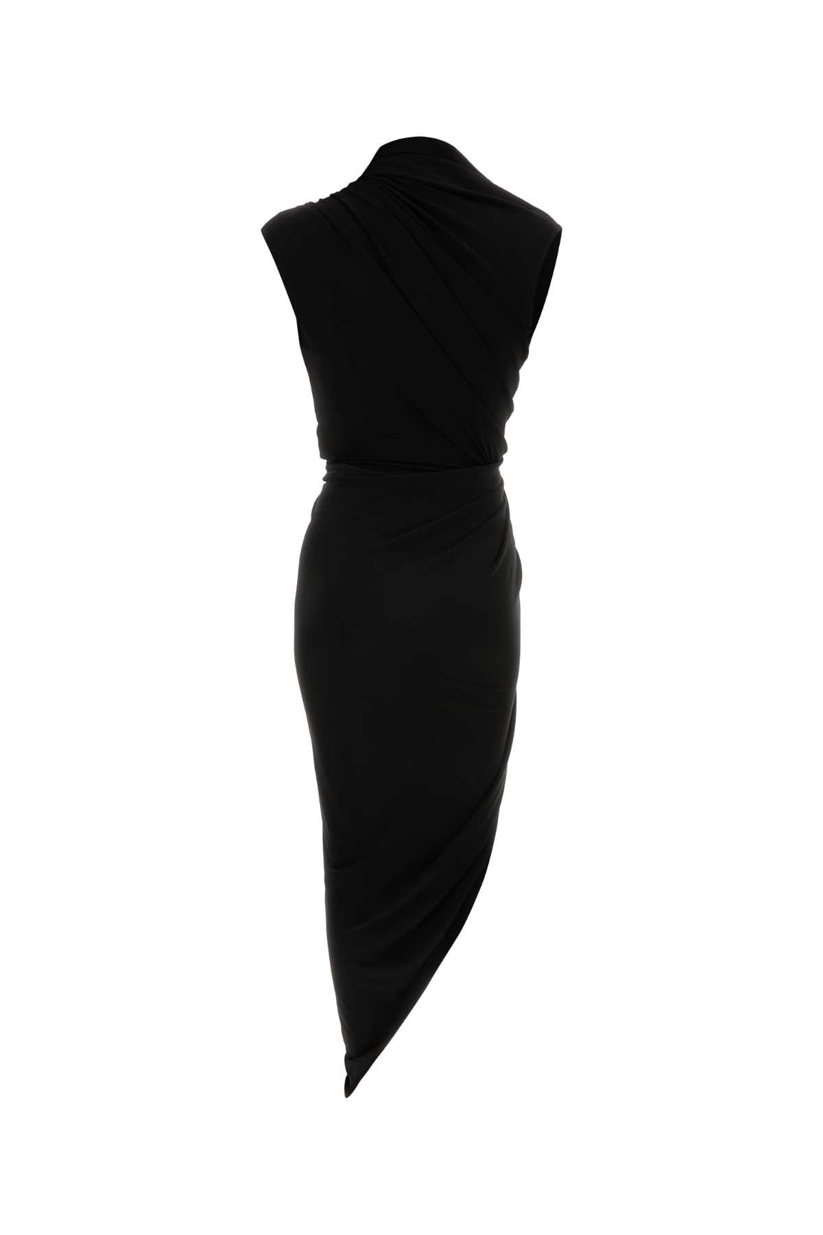 Balenciaga Women Black Stretch Crepe Dress BALENCIAGA
