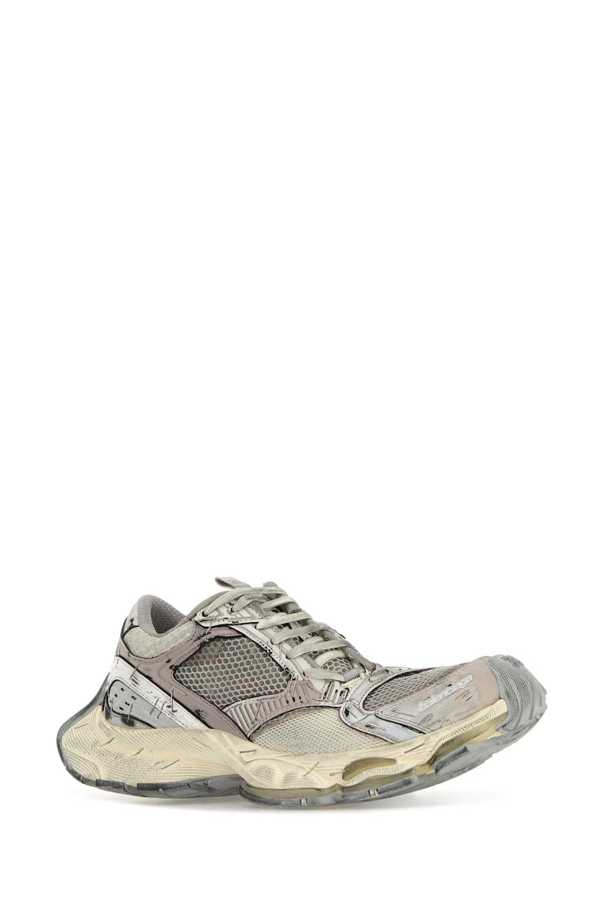 Balenciaga Women Multicolor Synthetic Leather And Mesh Stapler Sneakers BALENCIAGA