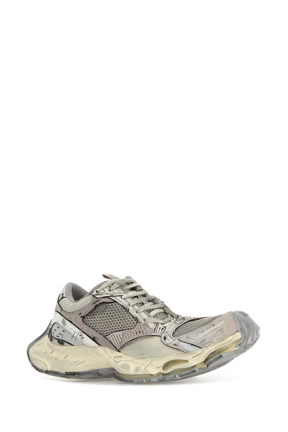 Balenciaga Women Multicolor Synthetic Leather And Mesh Stapler Sneakers BALENCIAGA