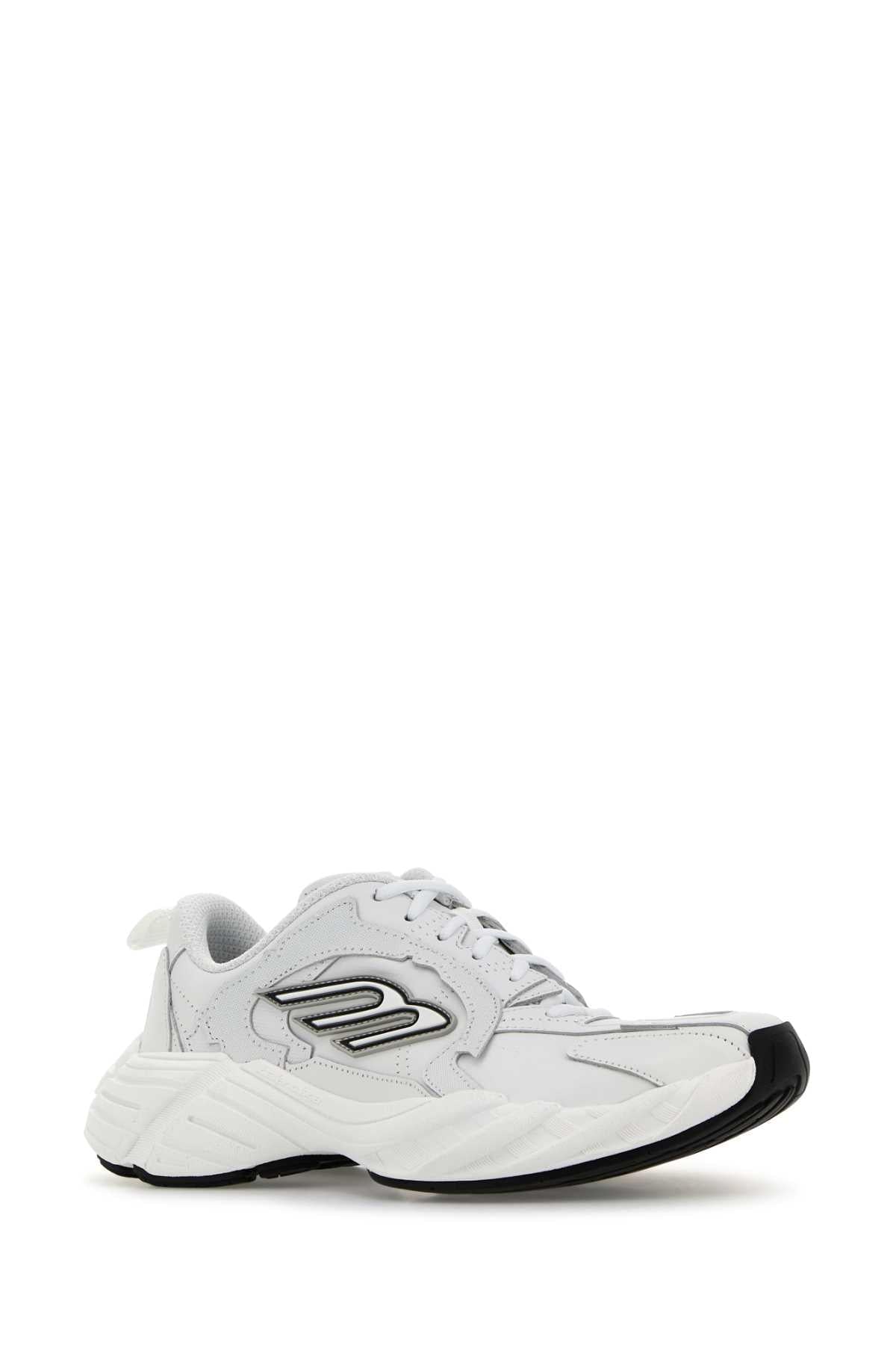 Balenciaga Women White Leather Monday Sneakers BALENCIAGA