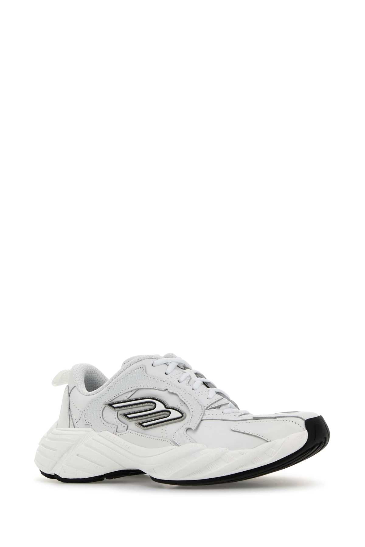 Balenciaga Women White Leather Monday Sneakers BALENCIAGA