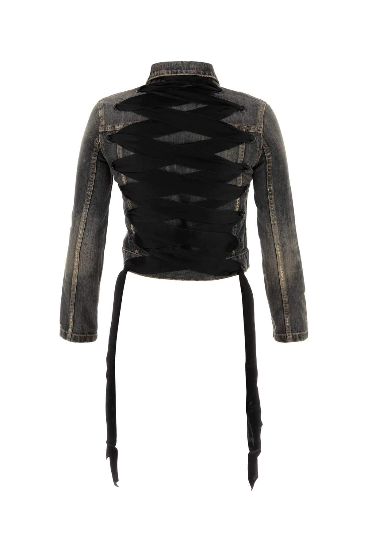 Balenciaga Women Black Denim Jacket BALENCIAGA
