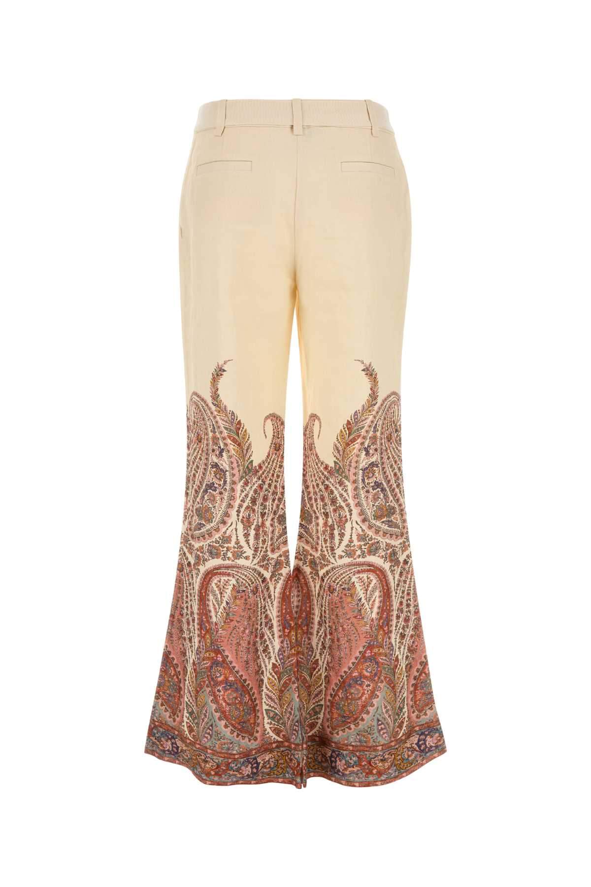 Zimmermann Women Printed Linen Rhiannon Pant ZIMMERMANN