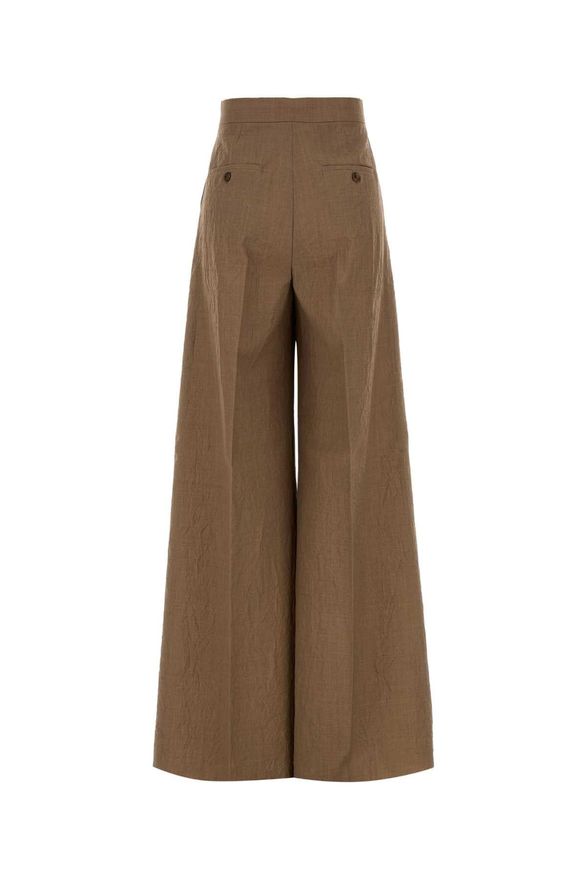 Max Mara Women Biscuit Wool Teruel Flared Leg Pant MAX MARA