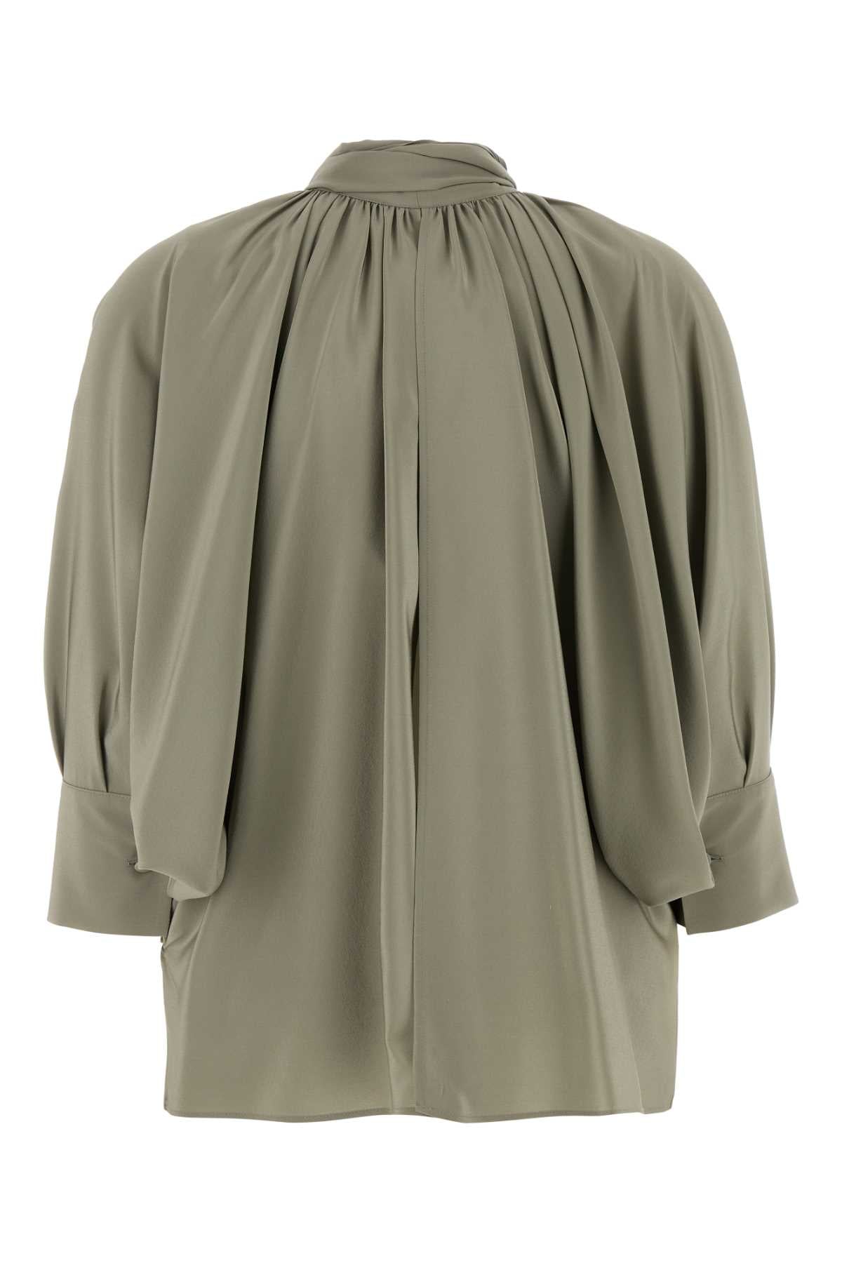 Max Mara Women Sage Green Silk Leonida Blouse MAX MARA
