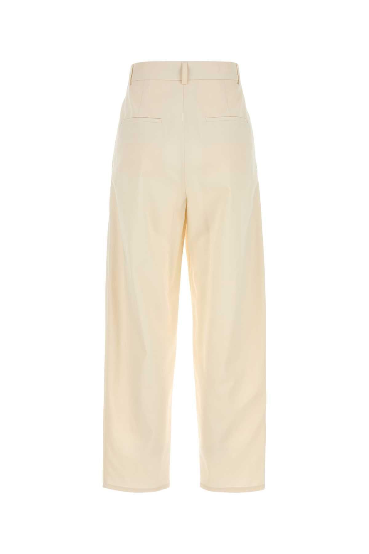 Max Mara Women Ivory Cotton Duomo Pant MAX MARA