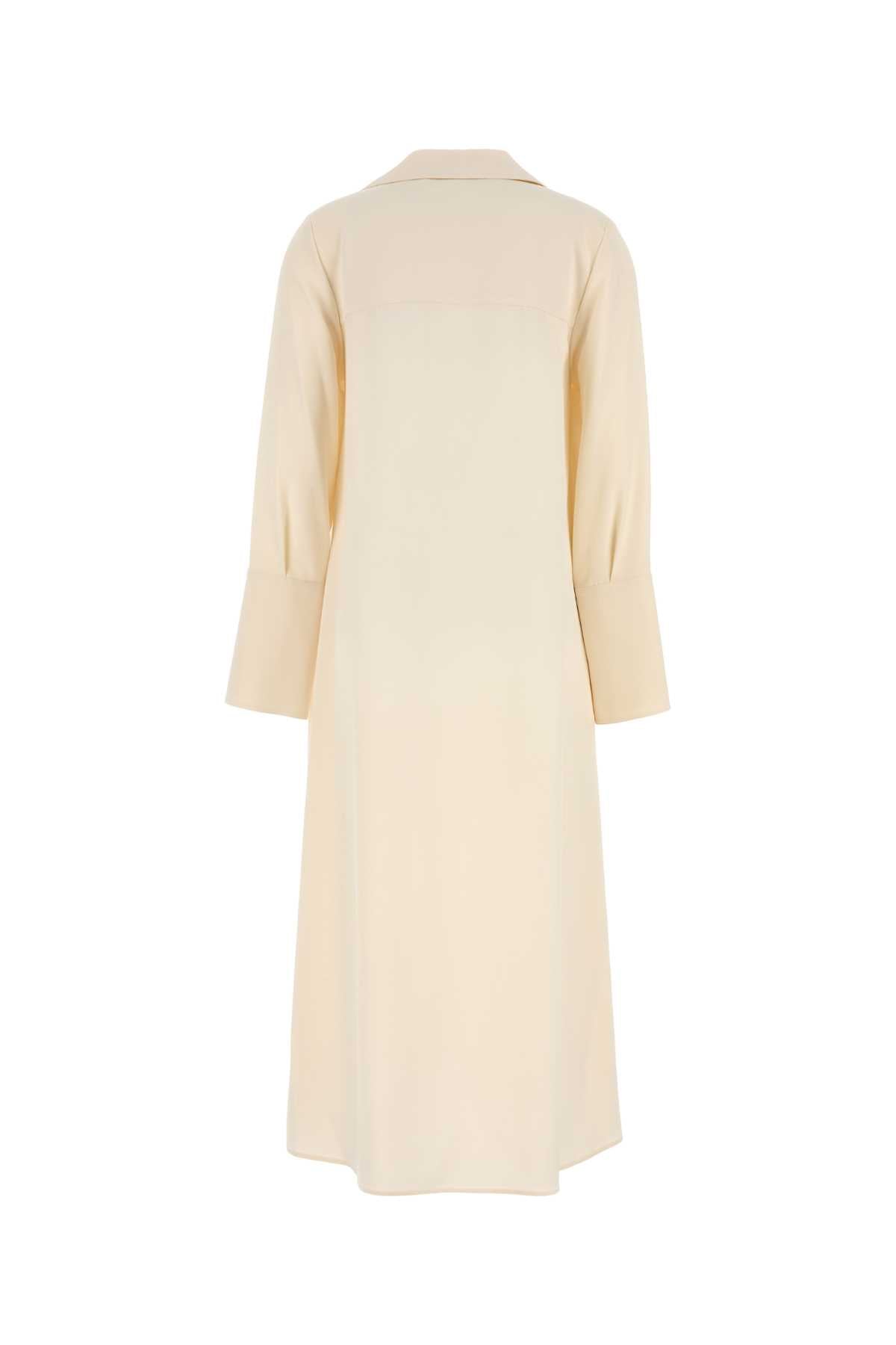 Max Mara Women Cream Stretch Silk Ossola Dress MAX MARA