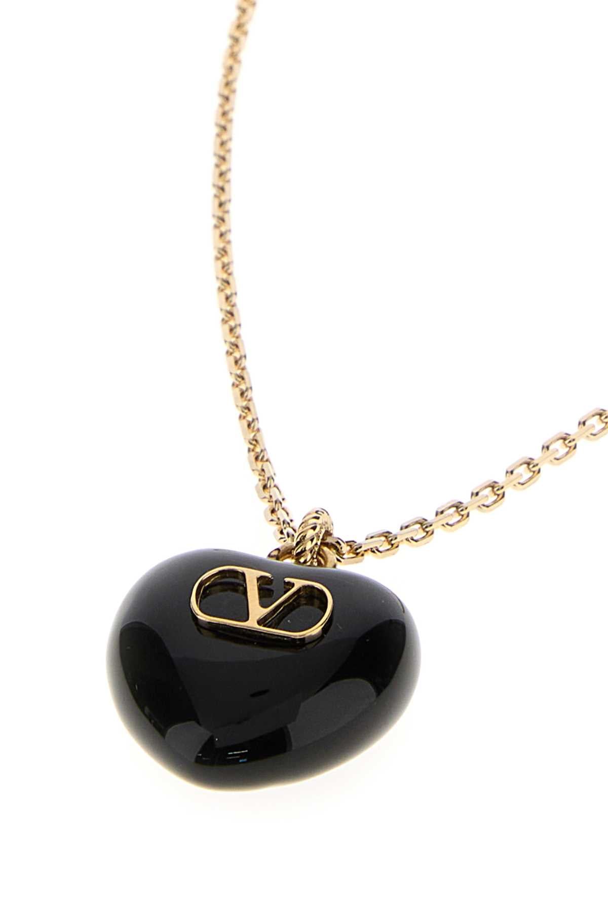 Valentino Garavani Women Gold Metal Coeur Royal Necklace VALENTINO GARAVANI
