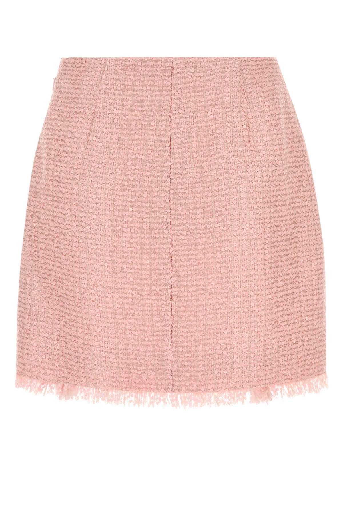 Balmain Women Pink Tweed Skirt
