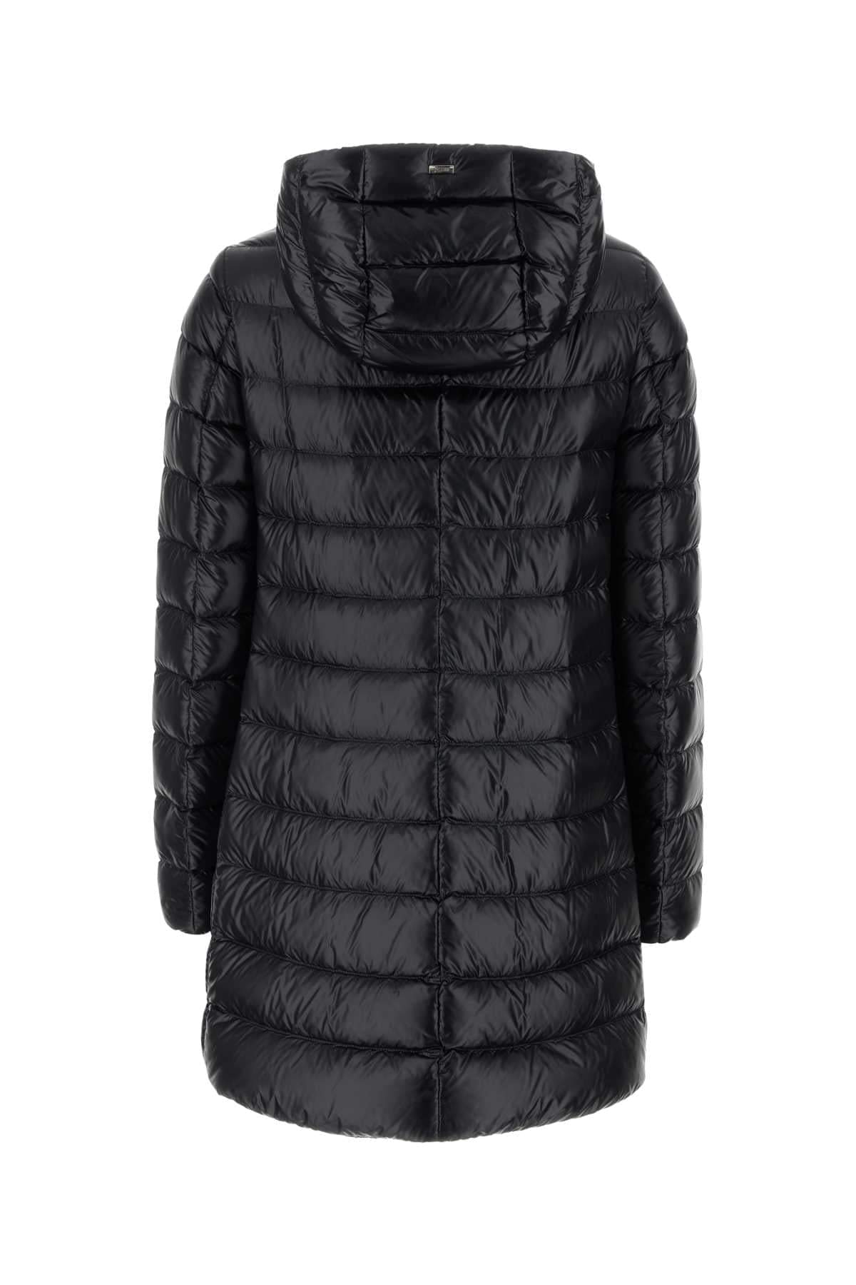 Herno Women Black Nylon Down Jacket HERNO