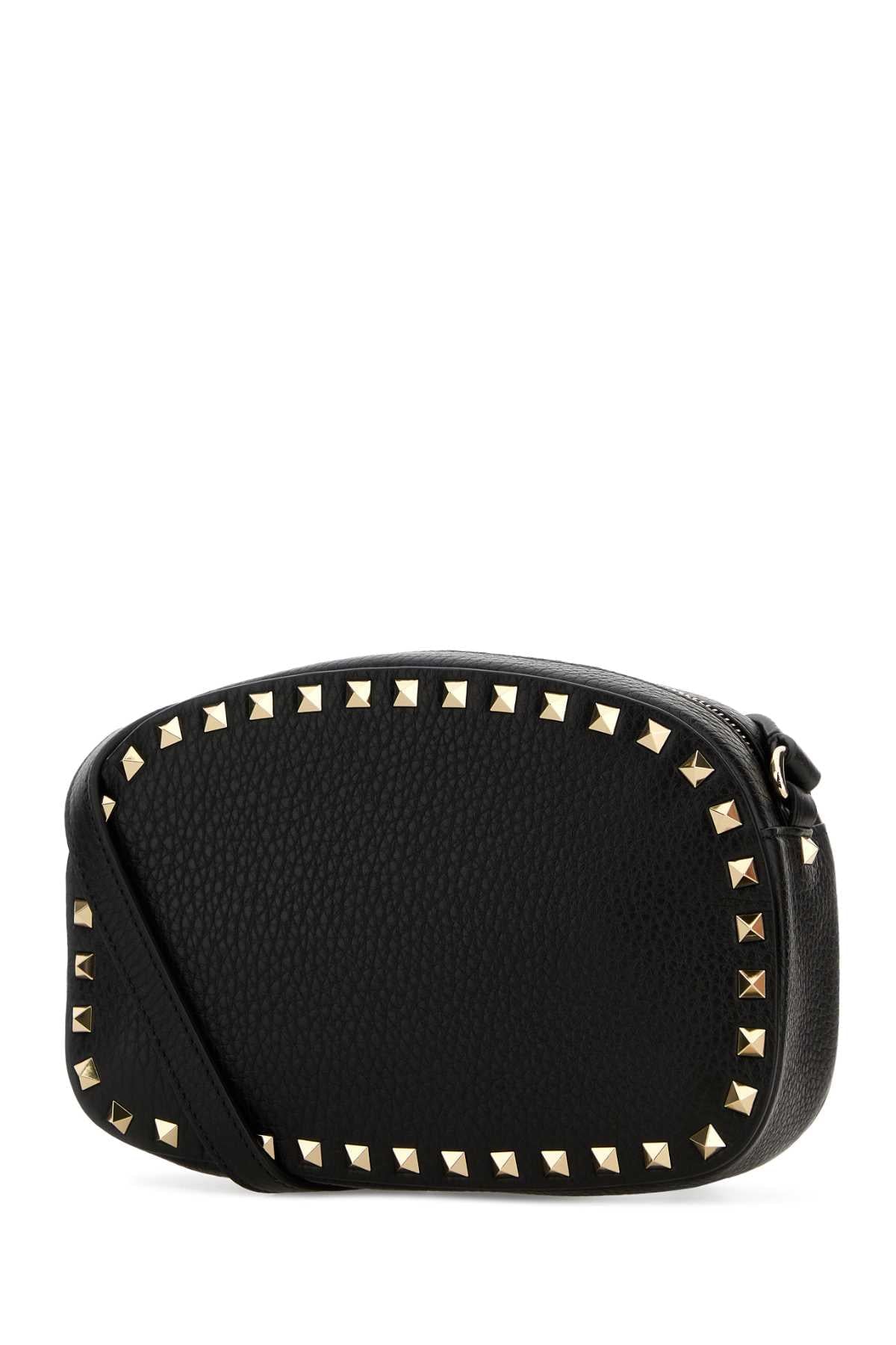 Valentino Garavani Women Black Leather Rockstud Crossbody Bag VALENTINO GARAVANI