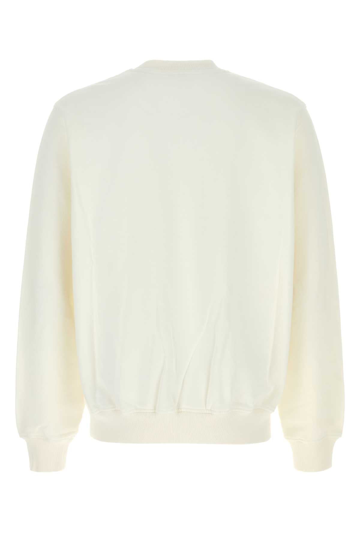 Casablanca Men White Cotton Sweatshirt CASABLANCA