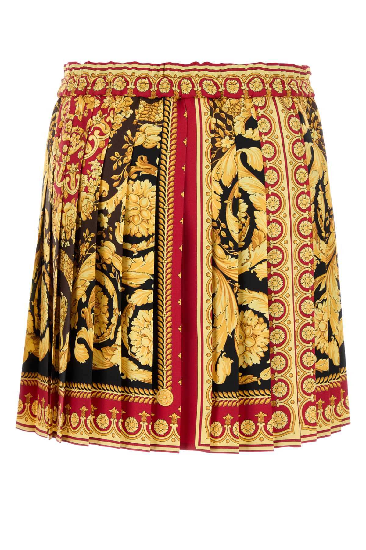 Versace Women Printed Silk Mini Skirt VERSACE