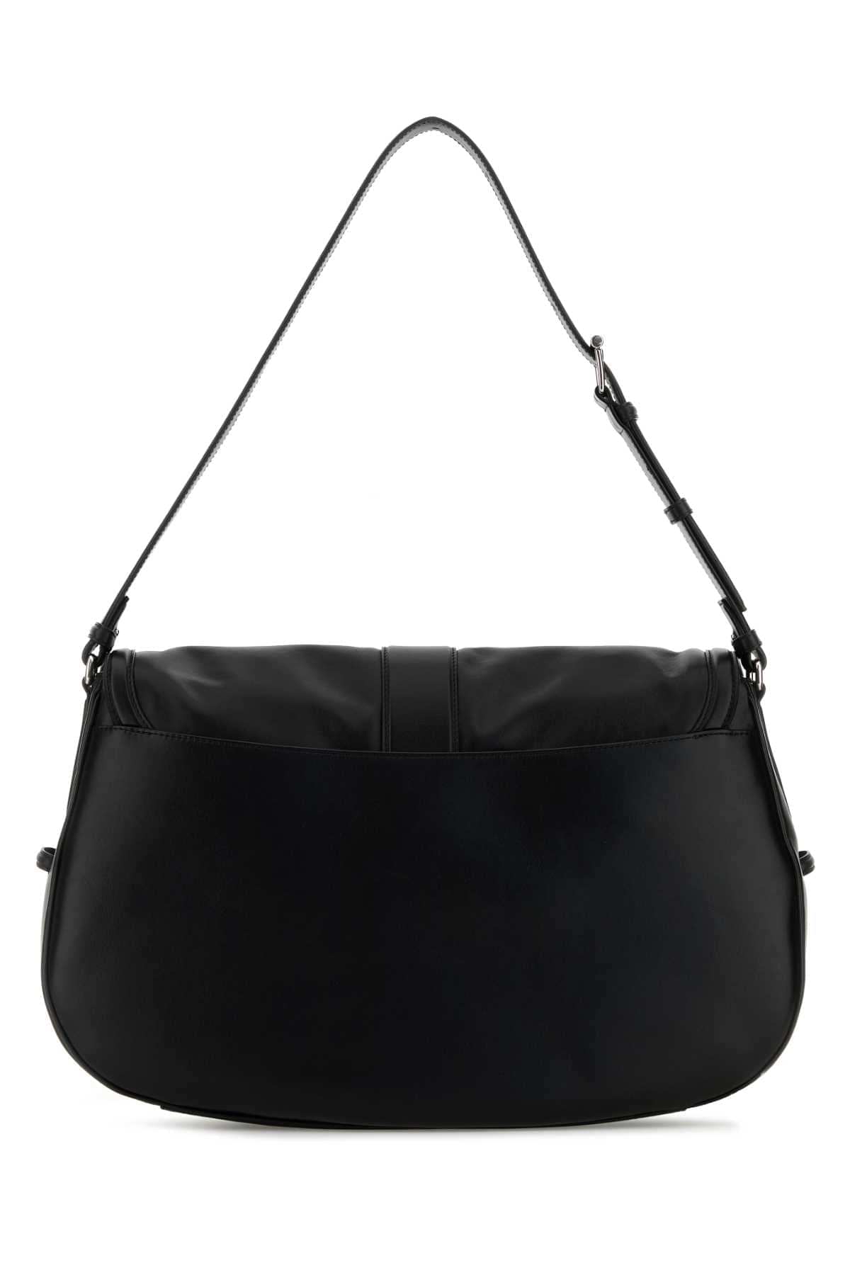 Alexander Mcqueen Men Black Leather Maxi Satchel Shoulder Bag ALEXANDER MCQUEEN