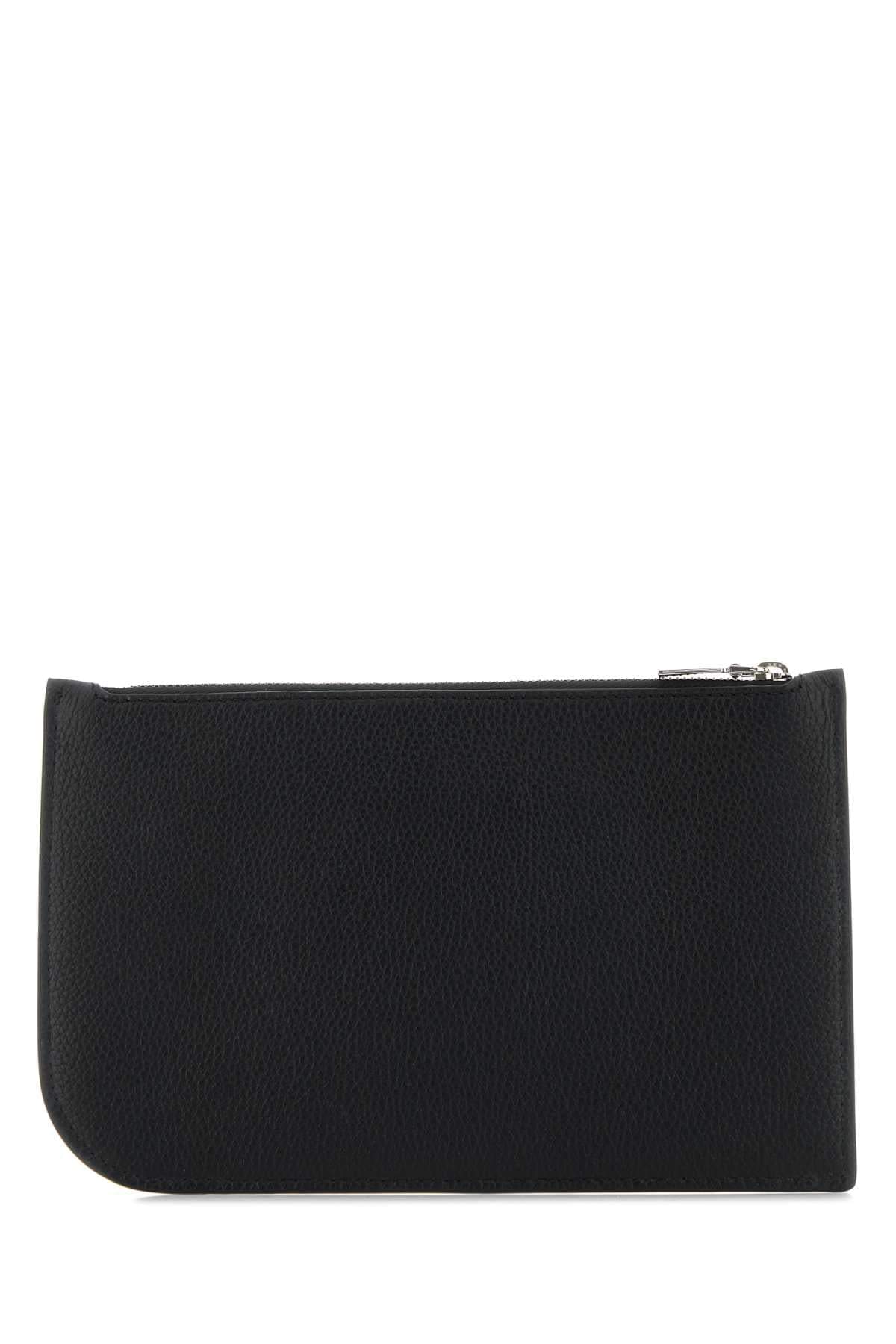 Alexander Mcqueen Men Black Leather Pouch ALEXANDER MCQUEEN