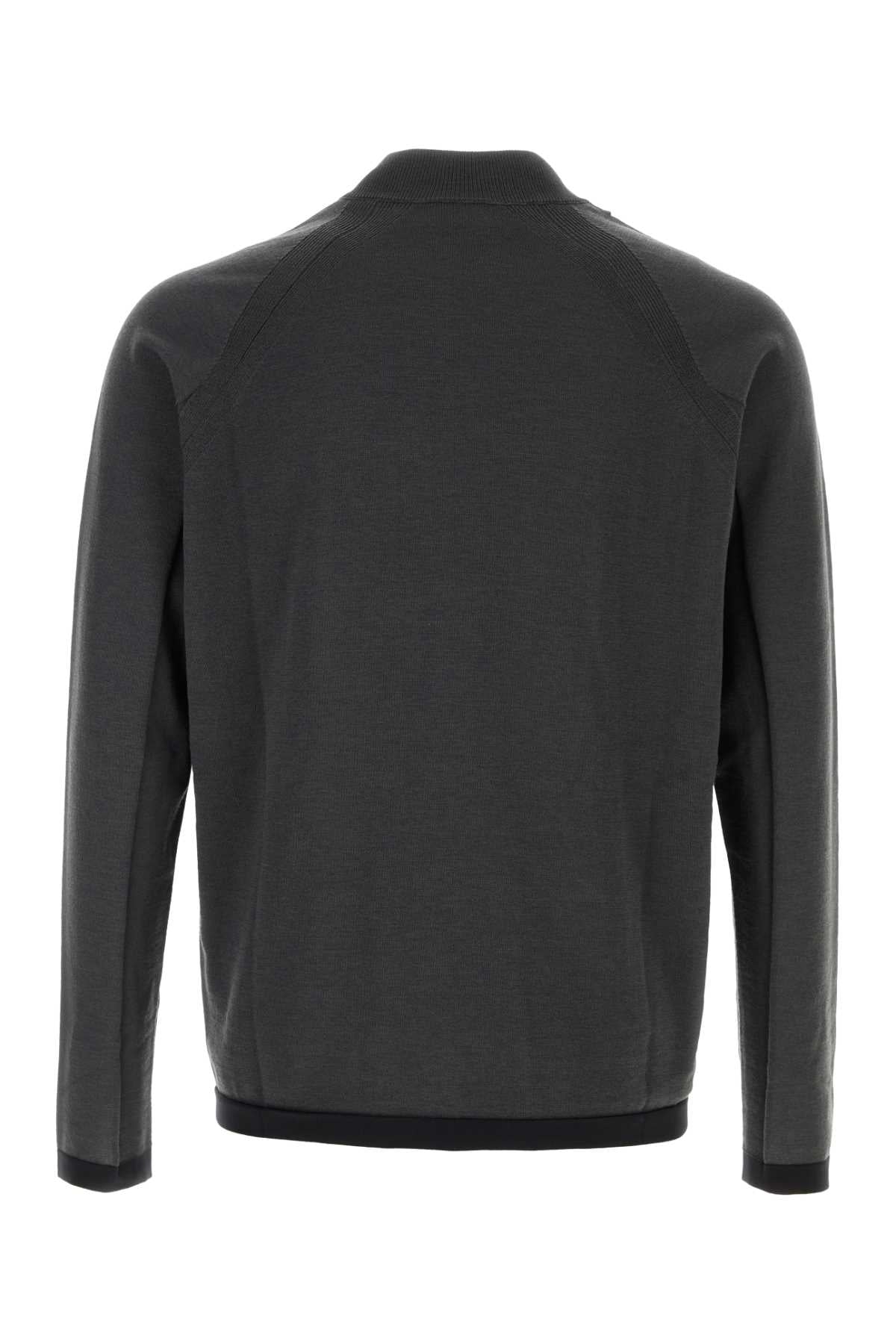 Stone Island Men Charcoal Wool Blend Sweater STONE ISLAND