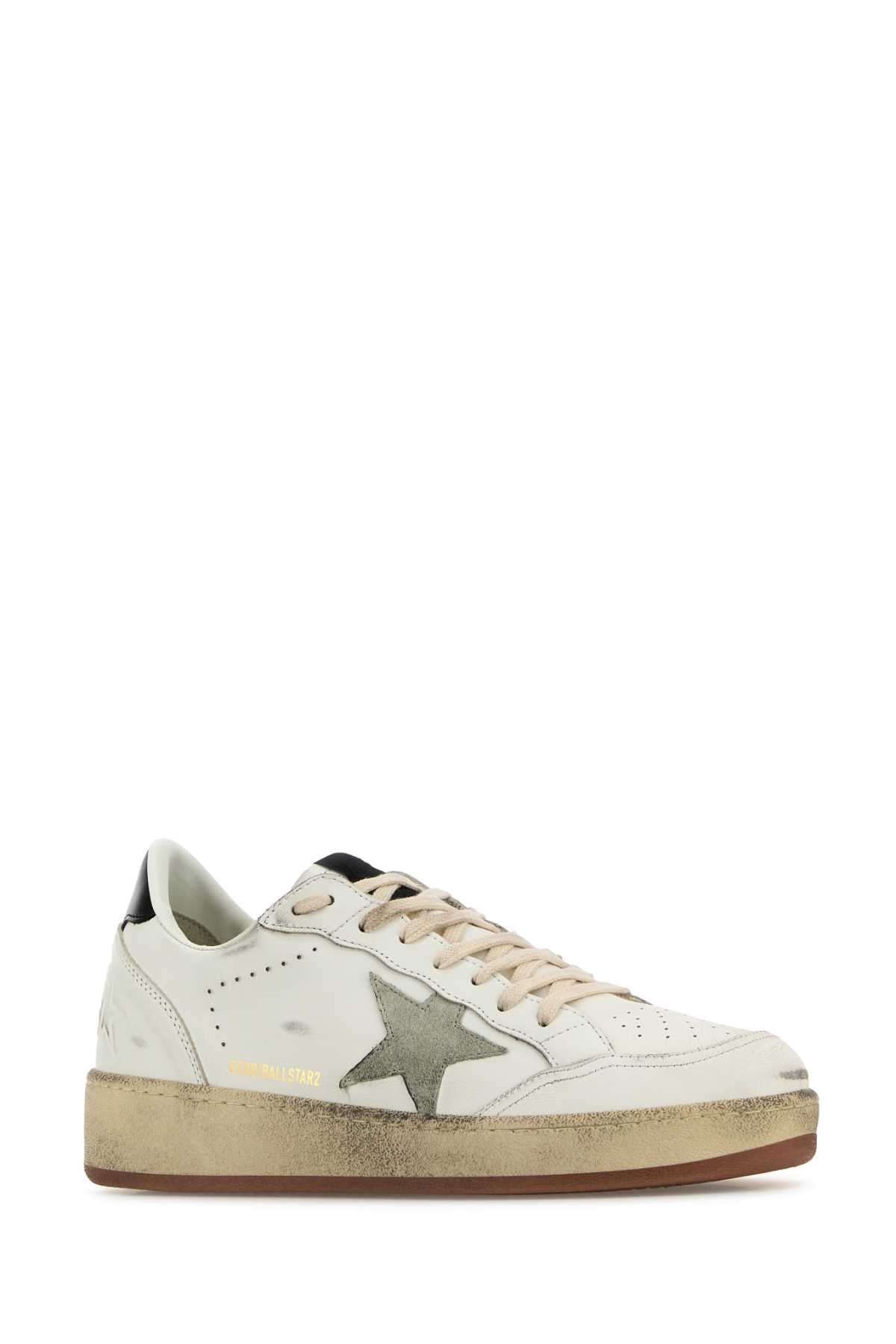 Golden Goose Deluxe Brand Men White Leather Ball Star 2 Sneakers GOLDEN GOOSE