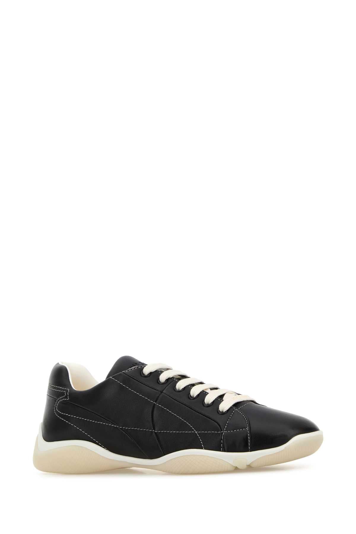 Prada Men Black Nappa Leather Sneakers PRADA
