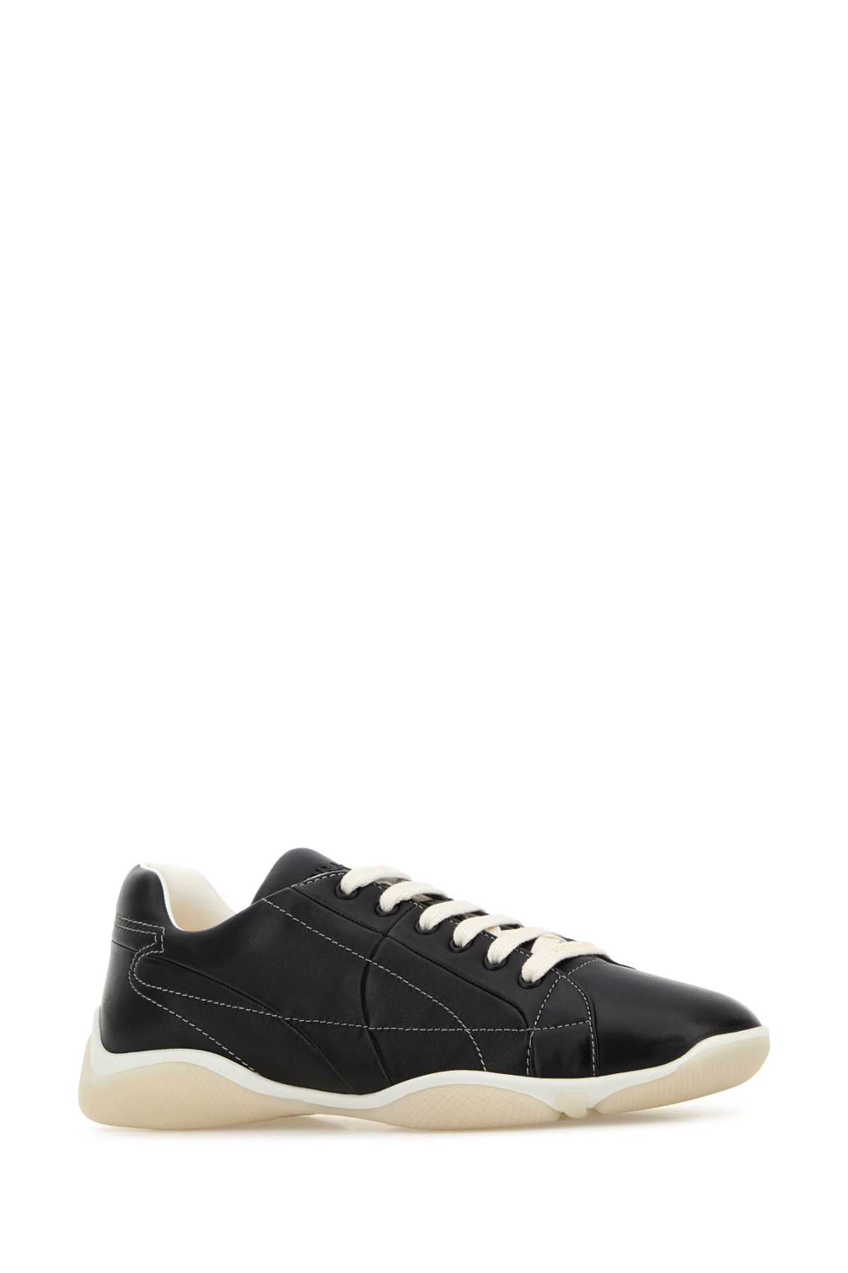 Prada Men Black Nappa Leather Sneakers PRADA