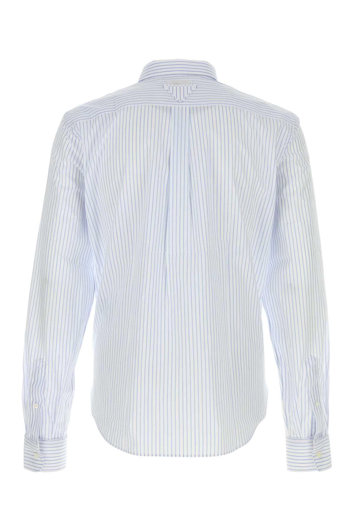 Prada Men Embroidered Poplin Shirt PRADA