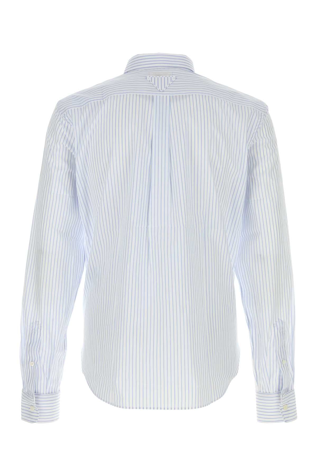 Prada Men Embroidered Poplin Shirt PRADA