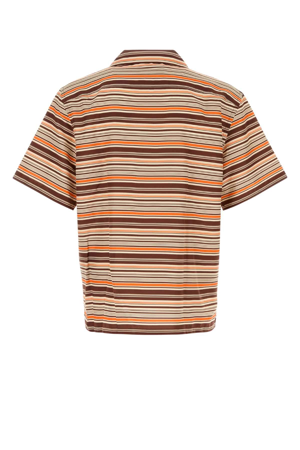 Prada Men Embroidered Cotton Blend Shirt PRADA