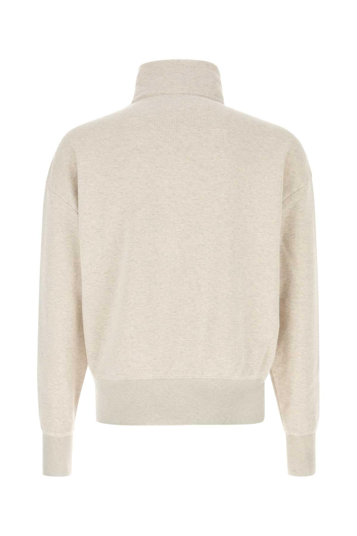 Prada Men Melange Sand Cotton Sweatshirt PRADA