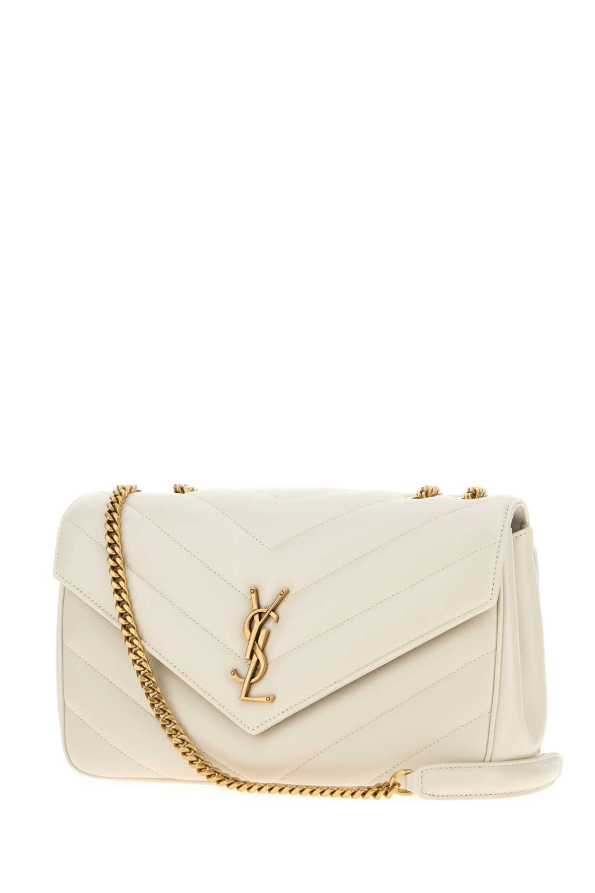 Saint Laurent Women Ice Leather Medium Loulou Shoulder Bag SAINT LAURENT