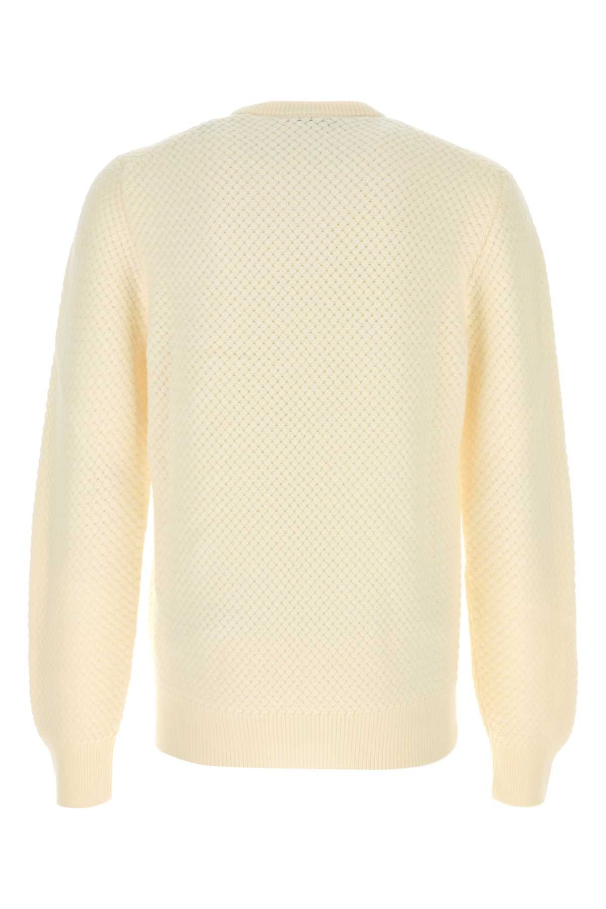 Dolce & Gabbana Men Ivory Wool Sweater DOLCE & GABBANA