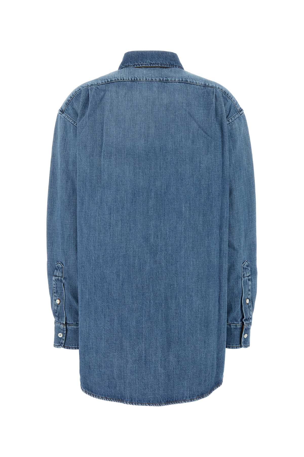 Miu Miu Women Denim Oversize Shirt MIU MIU