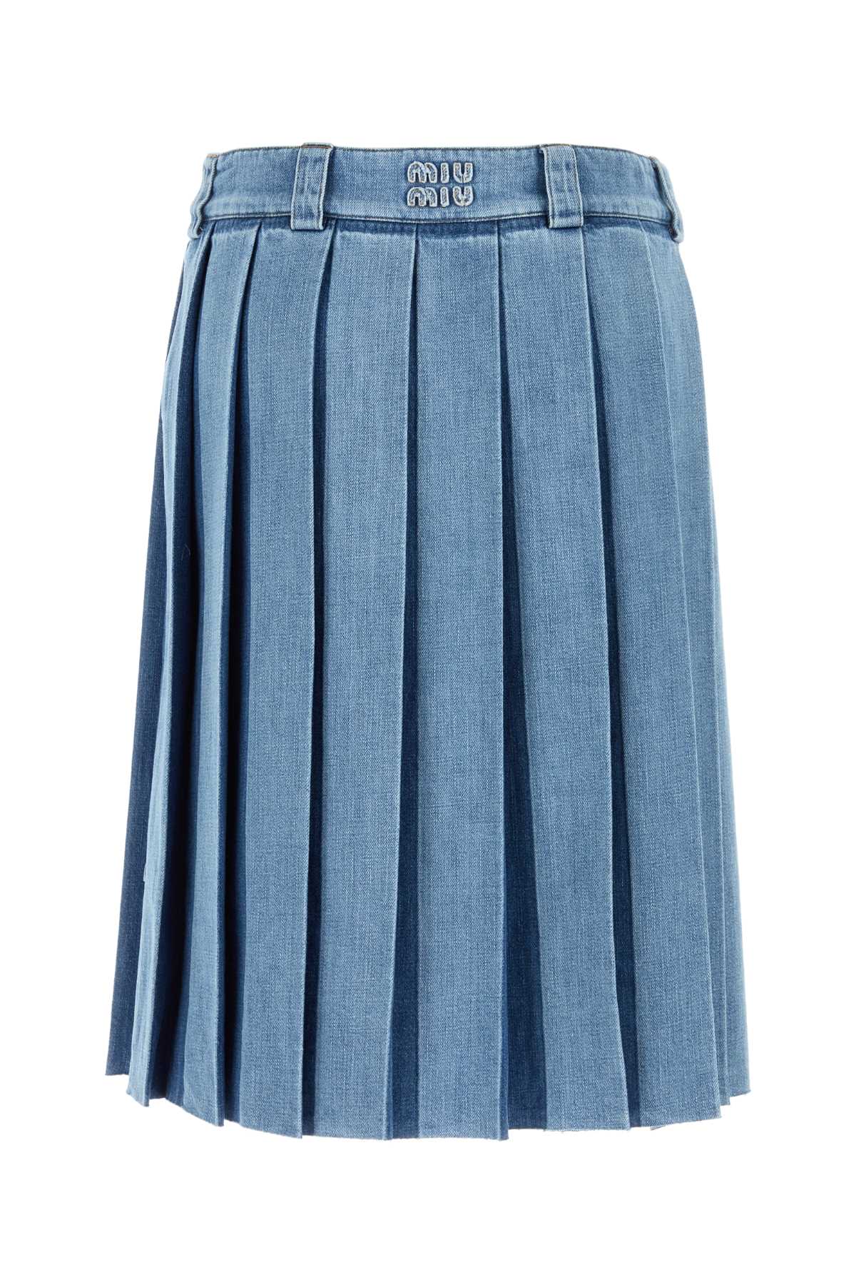 Miu Miu Women Denim Skirt MIU MIU