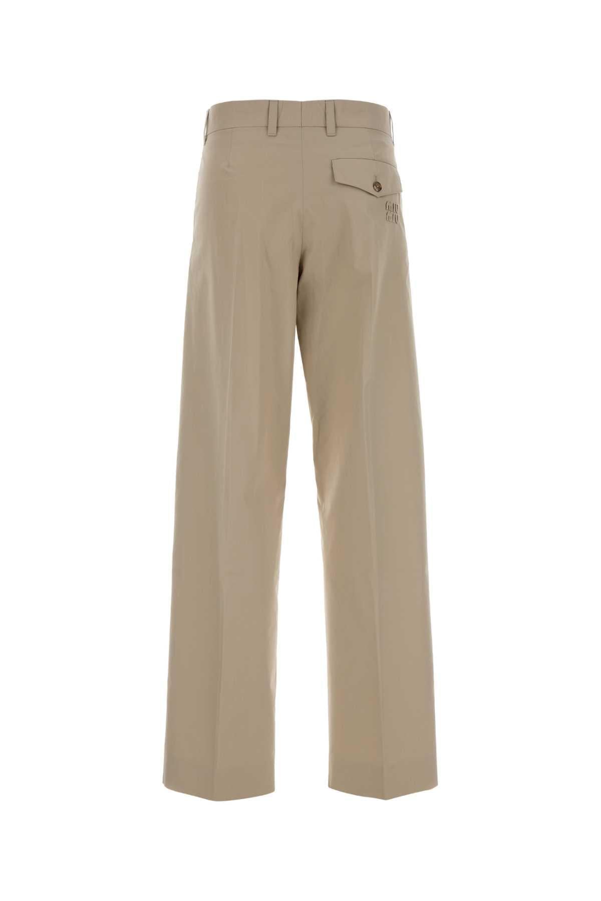 Miu Miu Women Sand Panama Pant MIU MIU