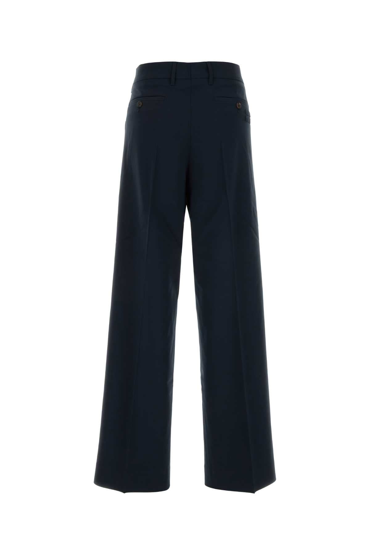 Miu Miu Women Blue Stretch Wool Pant MIU MIU