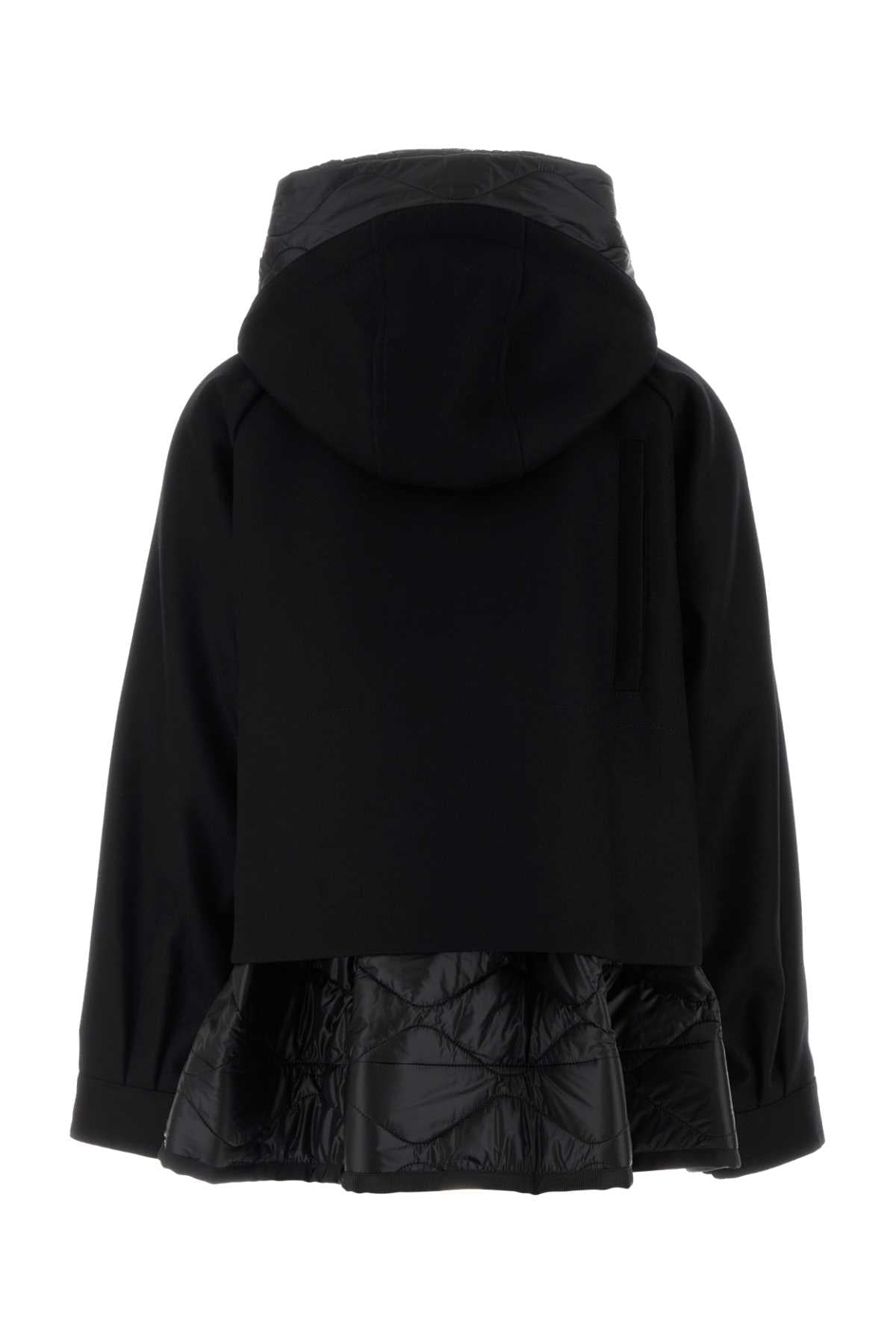 Sacai Women Black Nylon Jacket SACAI