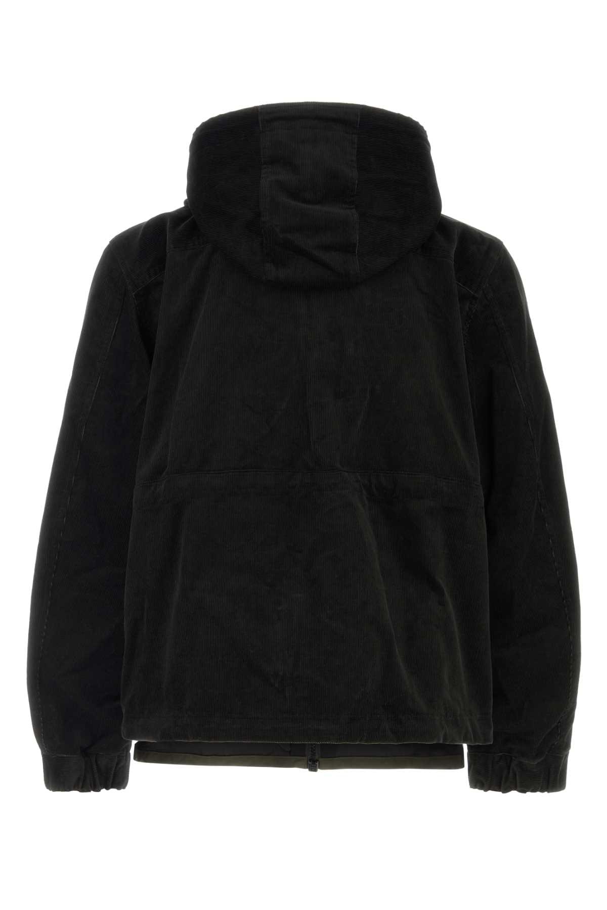 Sacai Men Black Corduroy Jacket SACAI