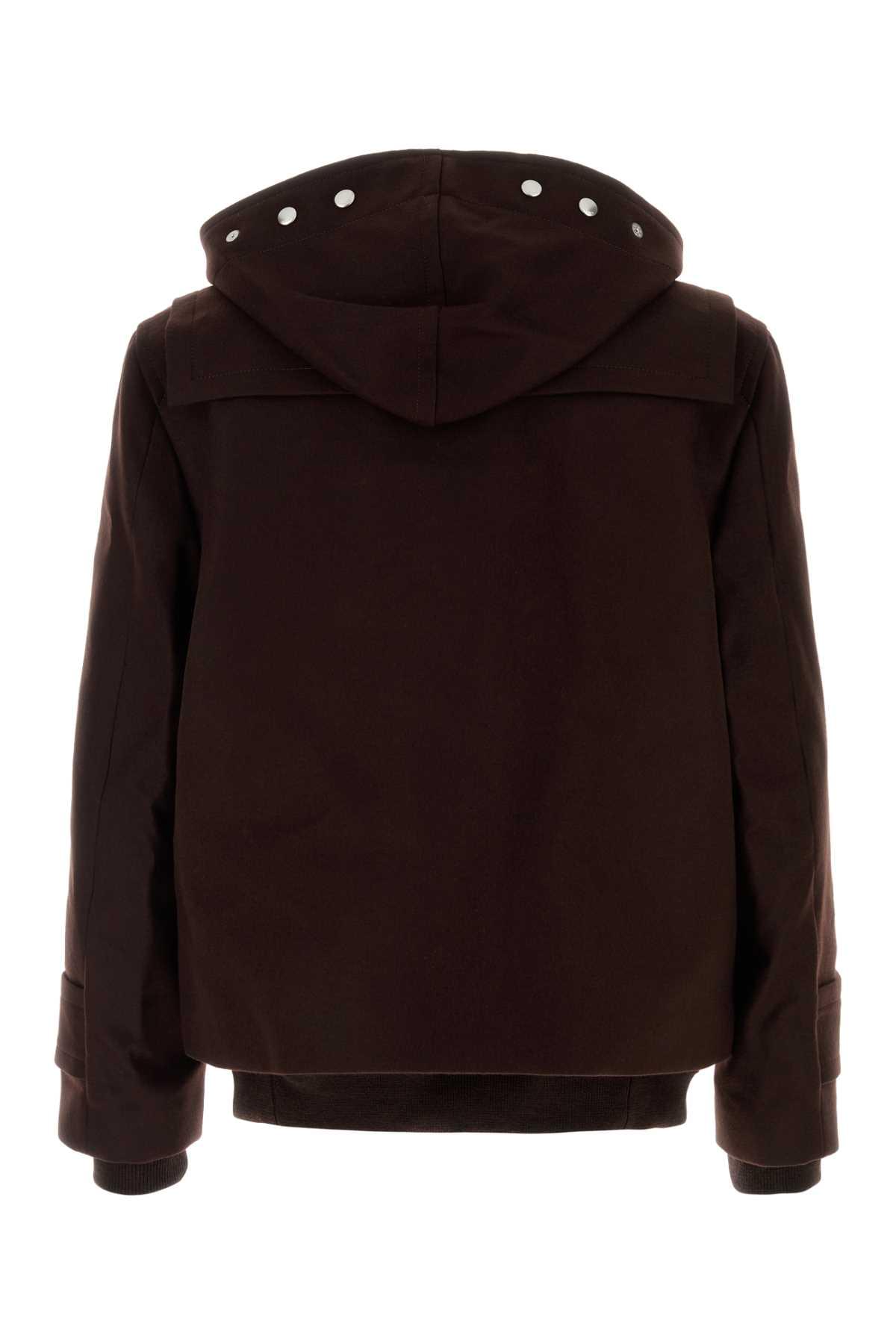 Sacai Men Brown Wool Montgomery SACAI