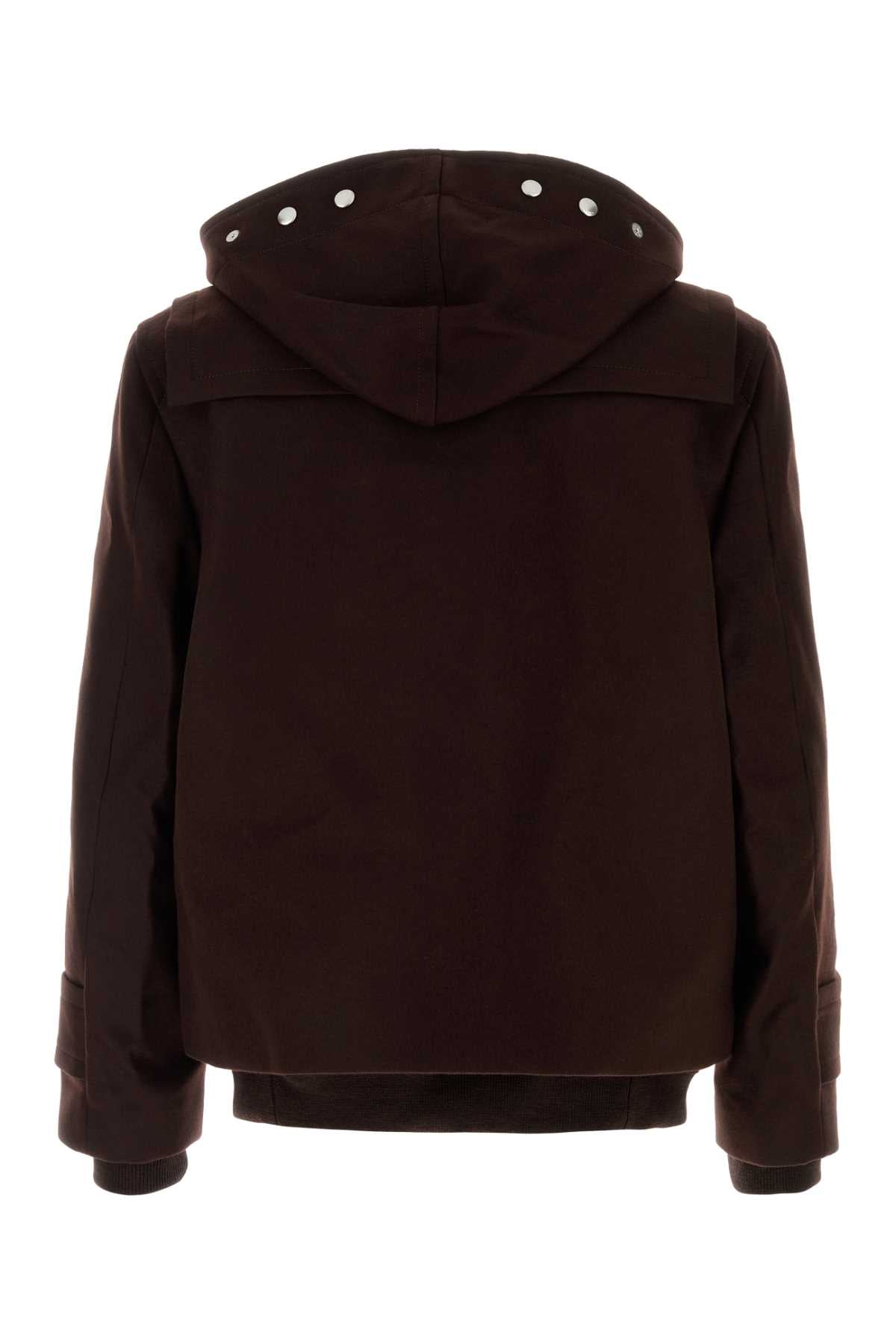 Sacai Men Brown Wool Montgomery SACAI