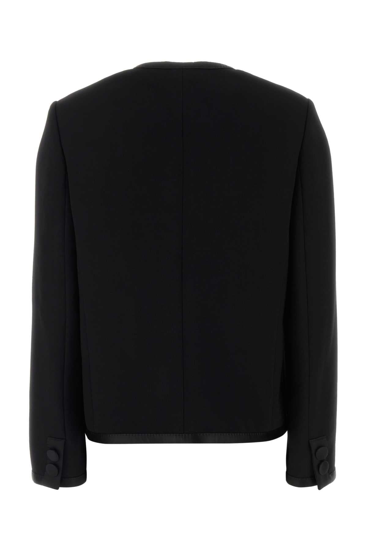 Dolce & Gabbana Women Black Wool Blend Blazer DOLCE & GABBANA