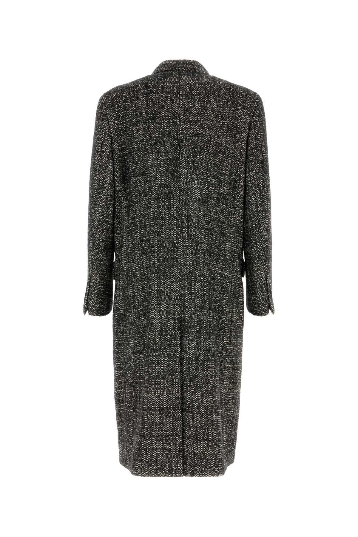 Dolce & Gabbana Men Two-Tone Wool Blend Coat DOLCE & GABBANA