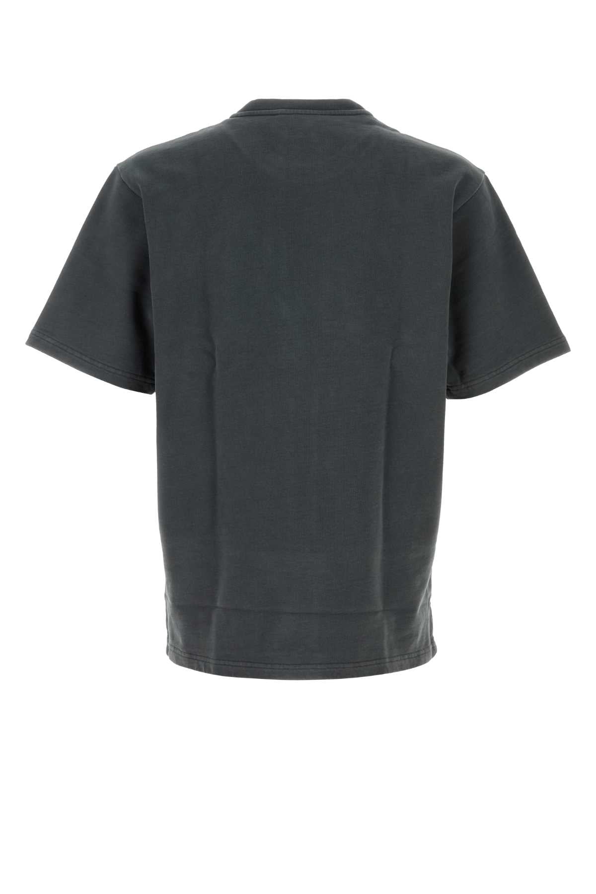 Dolce & Gabbana Men Charcoal Cotton T-Shirt DOLCE & GABBANA