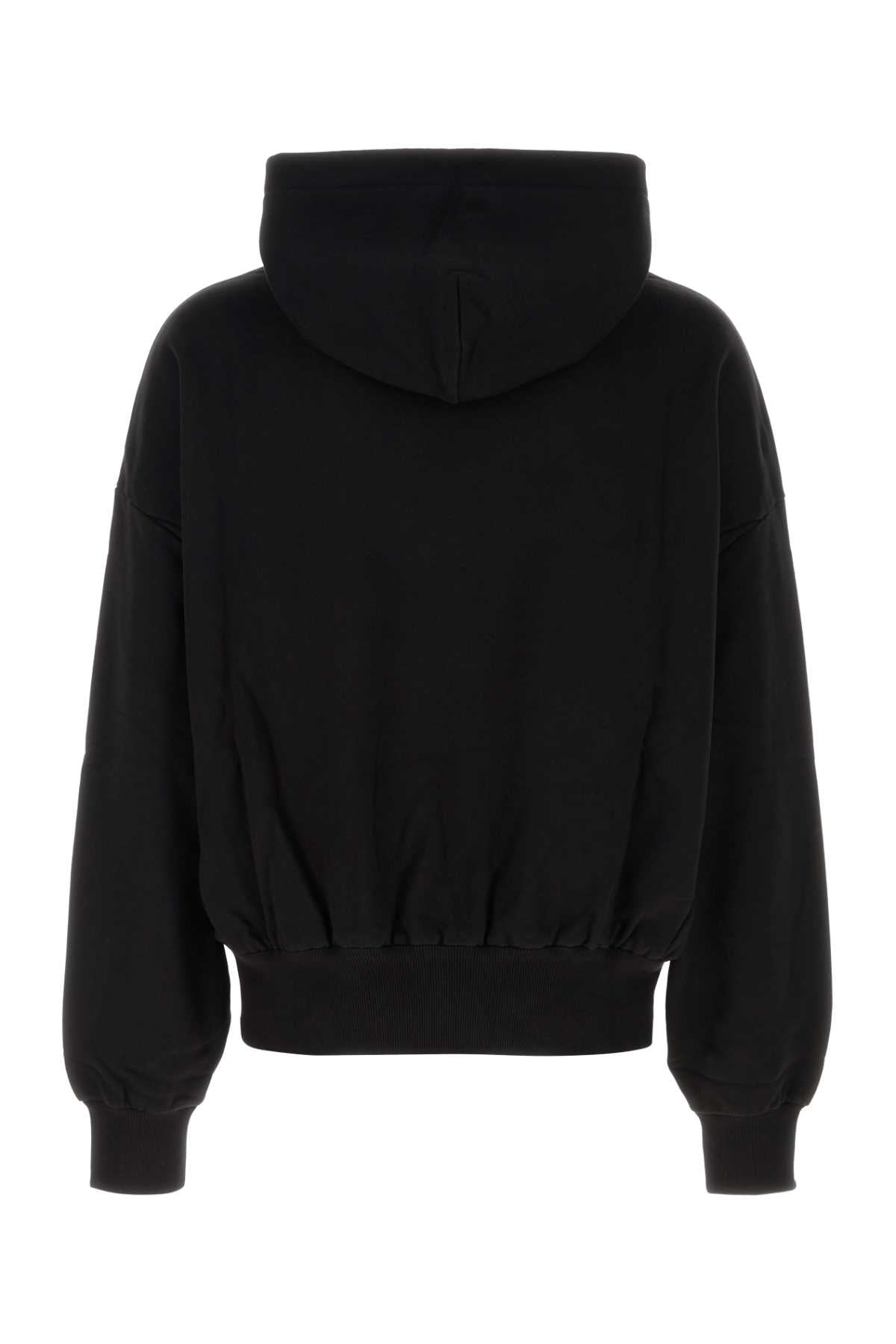 Dolce & Gabbana Men Black Cotton Sweatshirt DOLCE & GABBANA