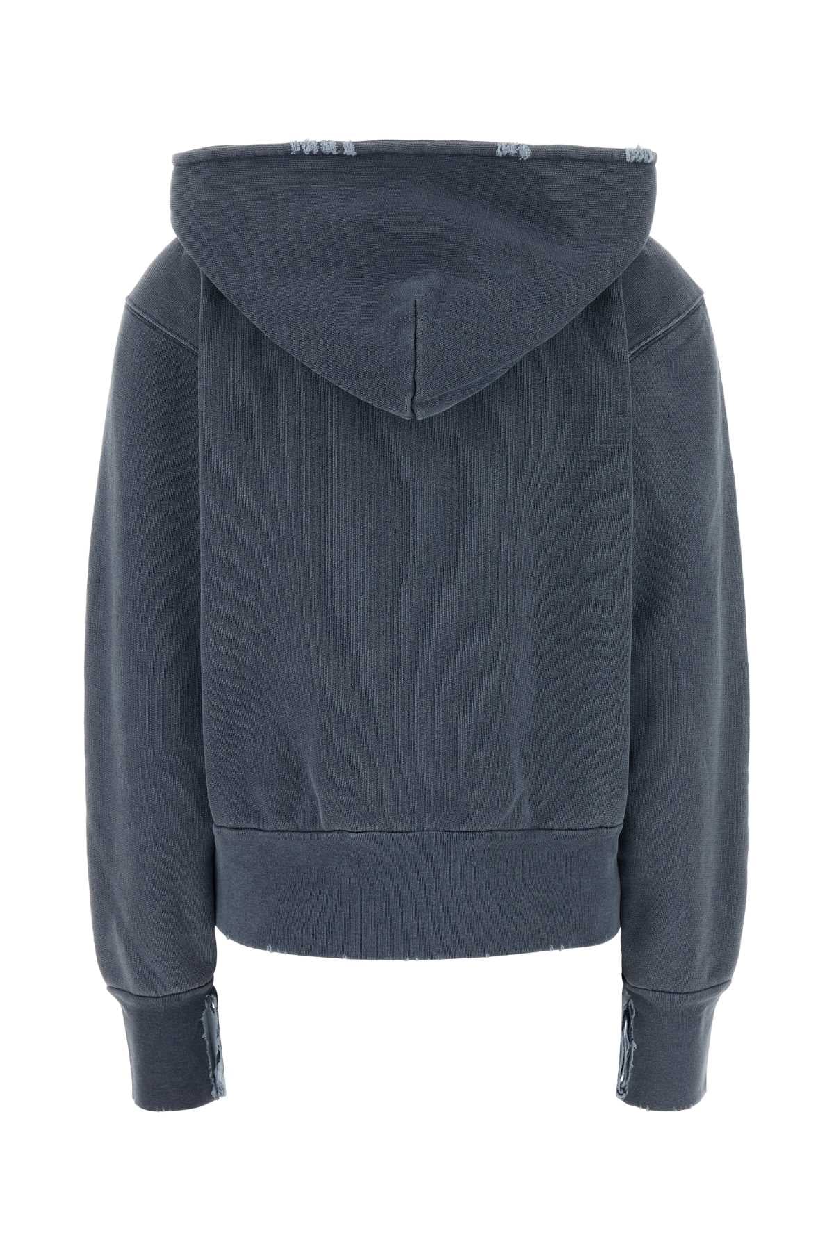 Our Legacy Women Air Force Blue Cotton Sweatshirt OUR LEGACY