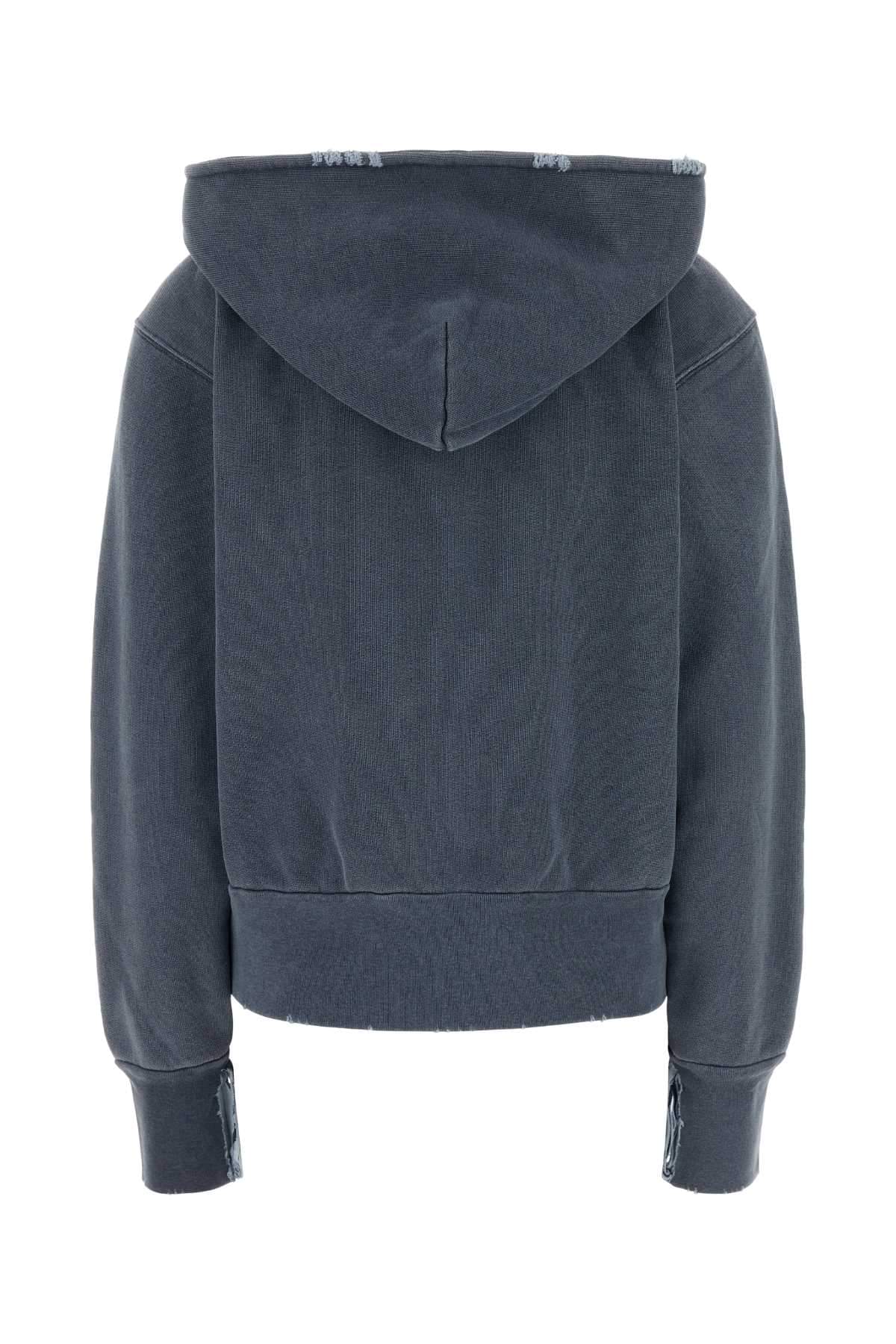 Our Legacy Women Air Force Blue Cotton Sweatshirt OUR LEGACY