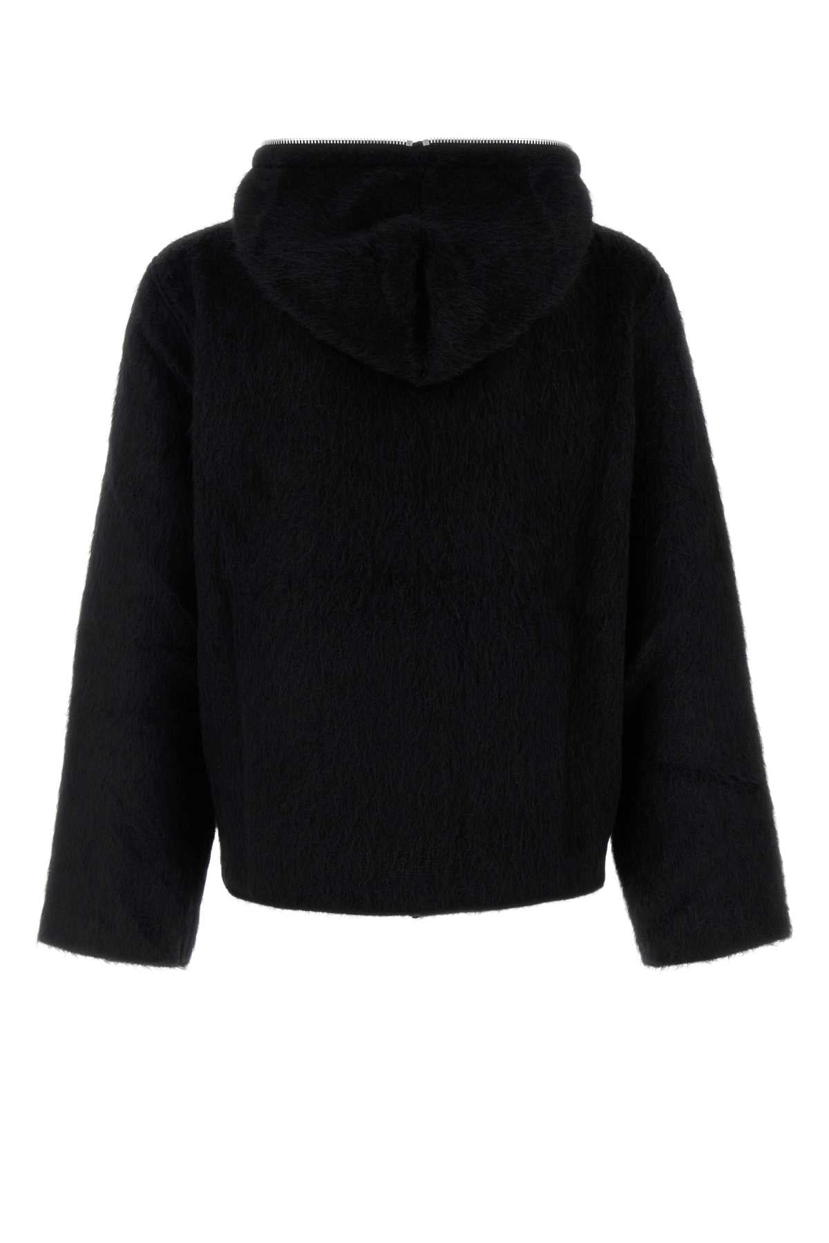 Our Legacy Men Black Wool Blend Sweatshirt OUR LEGACY