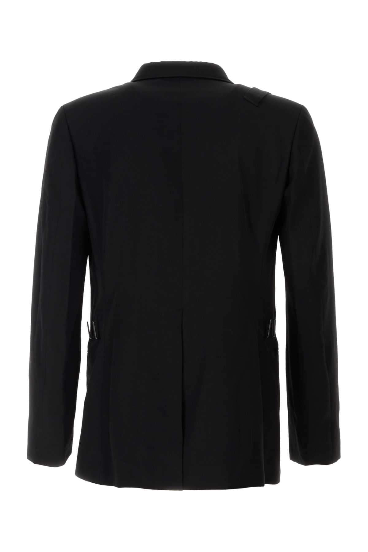 Yohji Yamamoto Men Black Wool Blazer YOHJI YAMAMOTO
