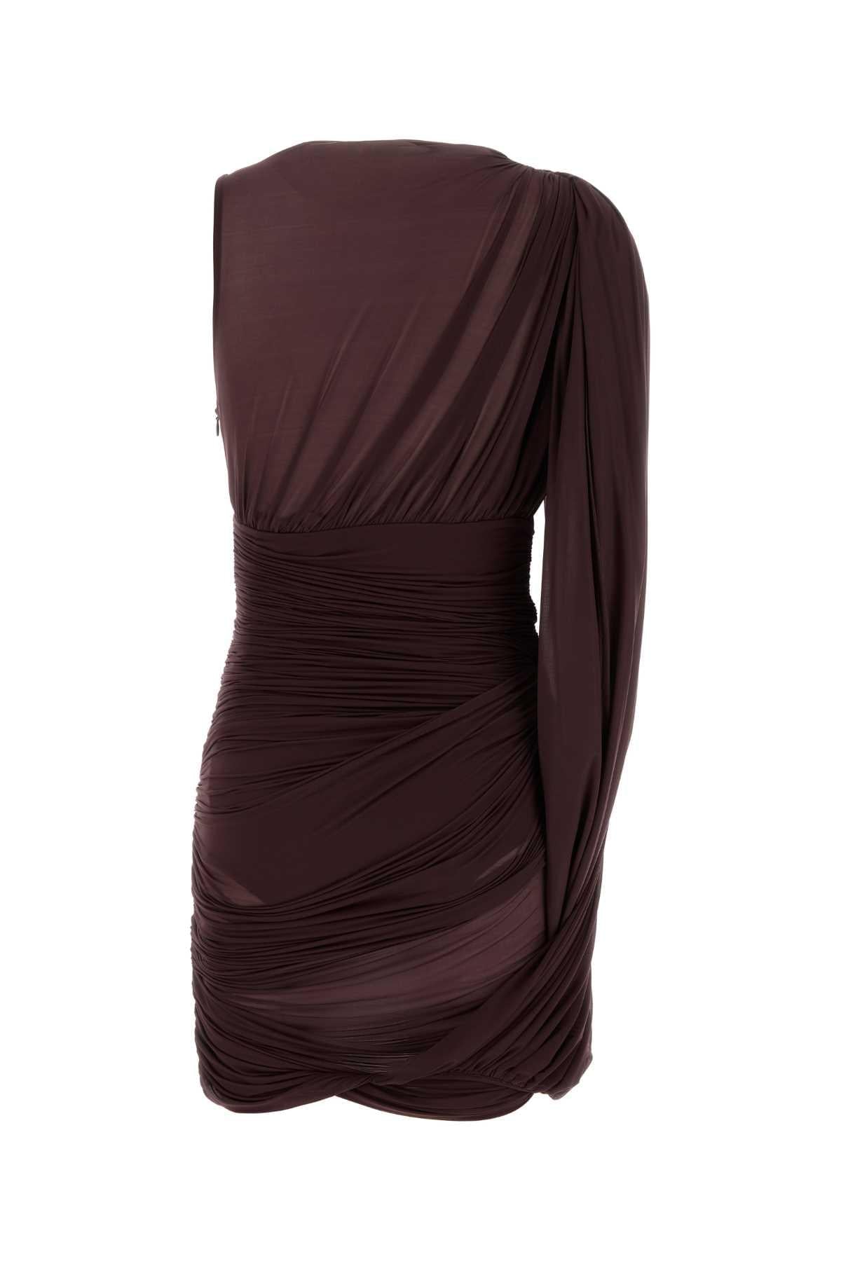 Magda Butrym Women Grape Stretch Tulle Dress MAGDA BUTRYM