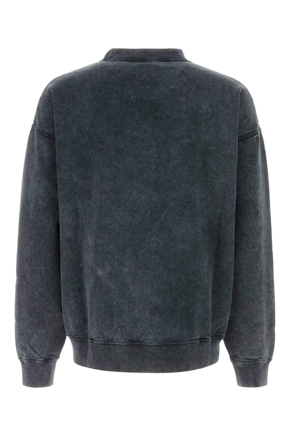 Dsquared Men Graphite Cotton Sweatshirt DSQUARED2