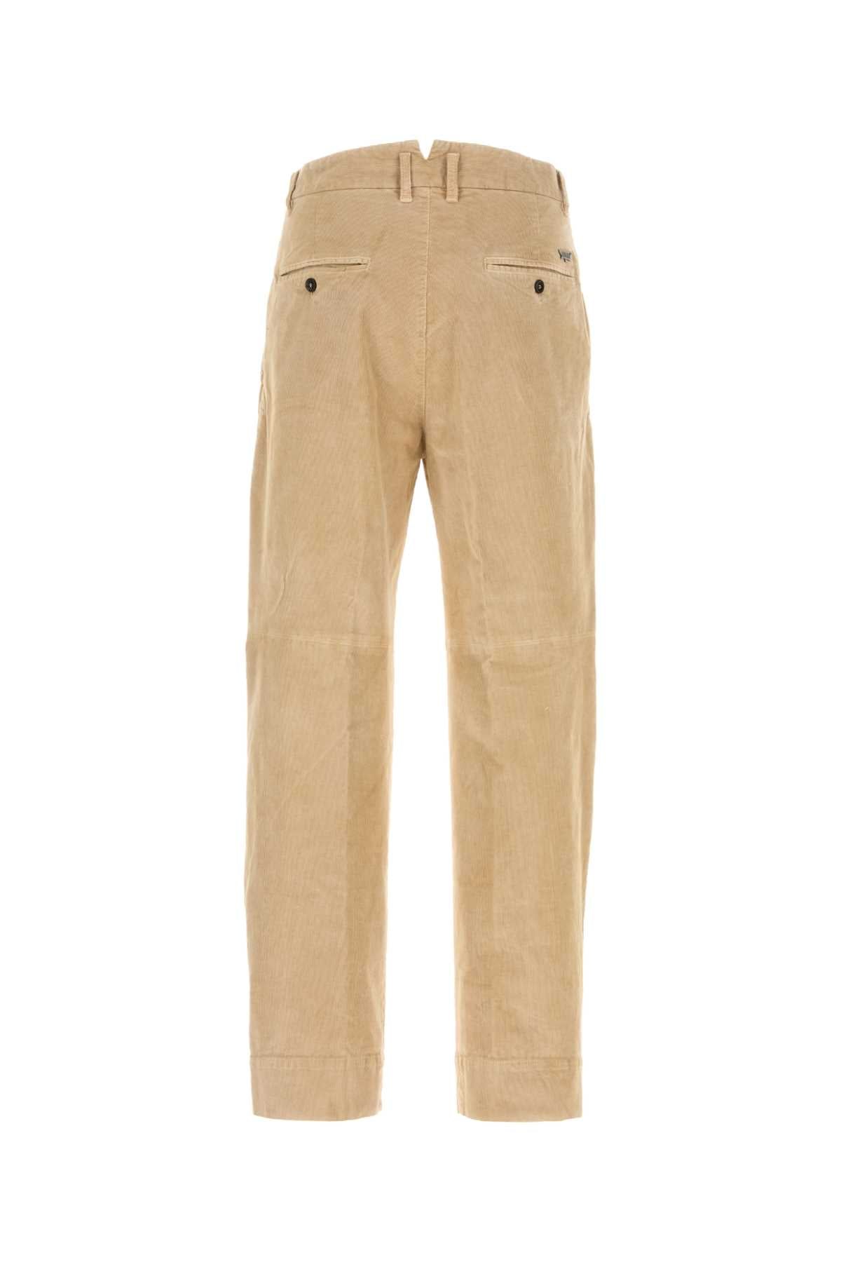 Dsquared Men Beige Stretch Corduroy Pant DSQUARED2