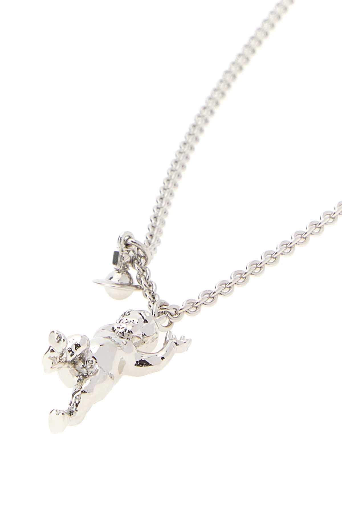 Vivienne Westwood Women Silver Metal Satyr Necklace VIVIENNE WESTWOOD